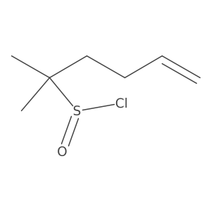 2-Methylhex-5-ene-2-sulfinyl chloride结构式