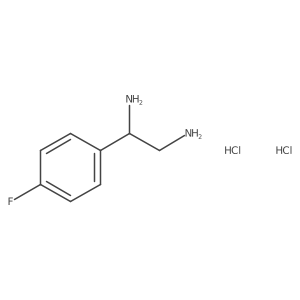 1-(4-Fluorophenyl)ethane-1,2-diamine 2hcl Structure