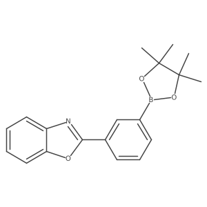 2-(3-(4,4,5,5-Tetramethyl-1,3,2-dioxaborolan-2-yl)phenyl)benzo[d]oxazole Structure
