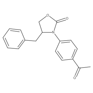 (4R)-3-(4-Acetylphenyl)-4-(phenylmethyl)-2-oxazolidinone结构式