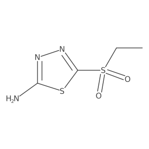 5-(Ethylsulfonyl)-1,3,4-thiadiazol-2-amine结构式