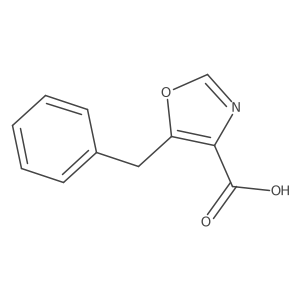 5-Benzyl-4-oxazolecarboxylic acid Structure