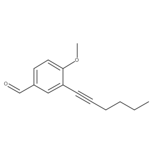 3-Hex-1-ynyl-4-methoxybenzaldehyde Structure