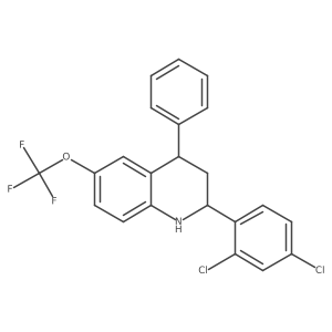 2-(2,4-Dichlorophenyl)-4-phenyl-6-(trifluoromethoxy)-1,2,3,4-tetrahydroquinoline Structure
