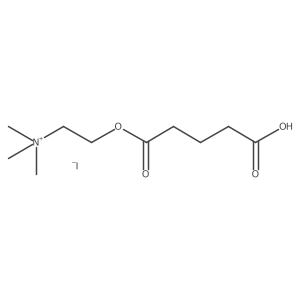2-((4-Carboxybutanoyl)oxy)-N,N,N-trimethylethan-1-aminium iodide Structure