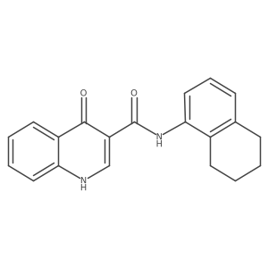 1,4-Dihydro-n-(1,2,3,4-tetrahydronaphthalen-5-yl)-4-oxoquinoline-3-carboxamide Structure