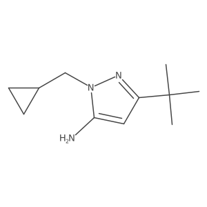 5-amino-3-tert-butyl-1-(cyclopropylmethyl)-1H-pyrazole Structure
