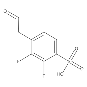 2,3-Difluoro-4-sulfo-phenylacetaldehyde结构式