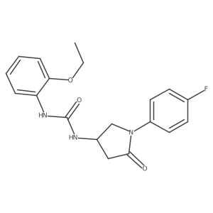 1-(2-Ethoxyphenyl)-3-[1-(4-fluorophenyl)-5-oxopyrrolidin-3-yl]urea Structure