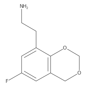 NCCc1cc(F)cc2c1OCOC2结构式