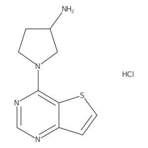 1-Thieno[3,2-d]pyrimidin-4-yl-pyrrolidin-3-ylamine hydrochloride Structure