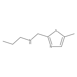 N-((5-Methylthiazol-2-yl)methyl)propan-1-amine结构式