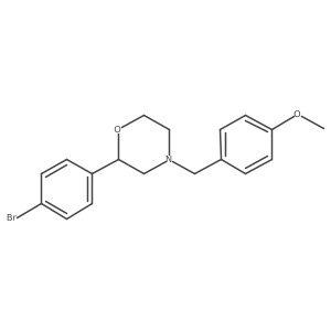 (2R)-2-(4-bromophenyl)-4-[(4-methoxyphenyl)methyl]morpholine Structure