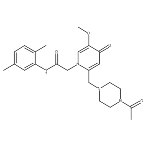 2-(2-((4-acetylpiperazin-1-yl)methyl)-5-methoxy-4-oxopyridin-1(4H)-yl)-N-(2,5-dimethylphenyl)acetamide Structure