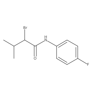 2-bromo-N-(4-fluorophenyl)-3-methylbutanamide结构式