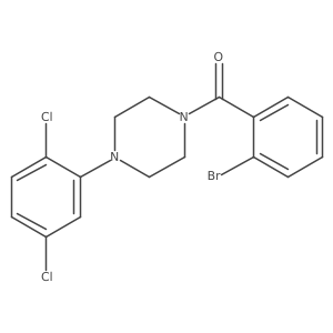 (2-Bromophenyl)(4-(2,5-dichlorophenyl)piperazin-1-yl)methanone Structure