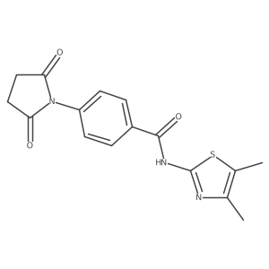 N-(4,5-dimethylthiazol-2-yl)-4-(2,5-dioxopyrrolidin-1-yl)benzamide结构式