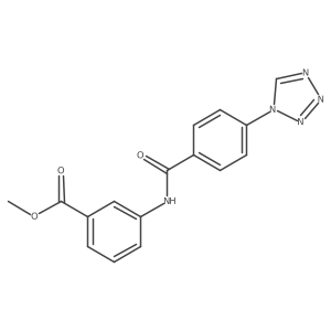 methyl 3-(4-(1H-tetrazol-1-yl)benzamido)benzoate Structure