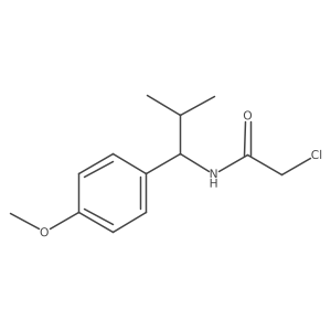2-chloro-N-[1-(4-methoxyphenyl)-2-methylpropyl]acetamide结构式