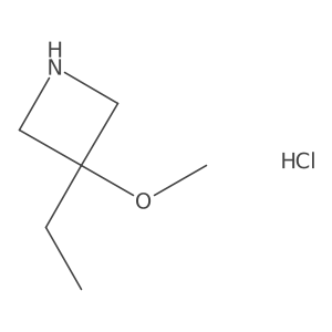 3-Ethyl-3-methoxyazetidine hydrochloride结构式