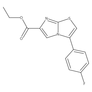 3-(4-Fluorophenyl)imidazo[2,1-b]thiazole-6-carboxylic acid ethyl ester结构式