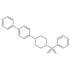 3-(Pyridin-4-yl)-6-[4-(pyridine-3-sulfonyl)piperazin-1-yl]pyridazine Structure