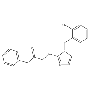 2-({1-[(2-chlorophenyl)methyl]-1H-imidazol-2-yl}sulfanyl)-N-phenylacetamide Structure