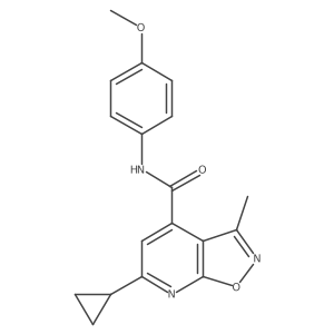 6-cyclopropyl-N-(4-methoxyphenyl)-3-methyl[1,2]oxazolo[5,4-b]pyridine-4-carboxamide Structure