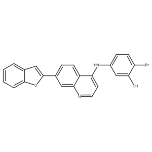 5-{[7-(1-Benzofuran-2-yl)quinolin-4-yl]amino}-2-bromophenol结构式