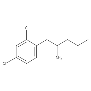 1-(2,4-Dichlorophenyl)pentan-2-amine Structure