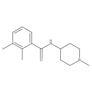 3-iodo-2-methyl-N-(1-methylpiperidin-4-yl)benzamide结构式
