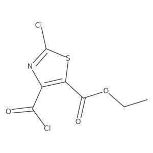 Ethyl 2-chloro-4-(chlorocarbonyl)-1,3-thiazole-5-carboxylate结构式
