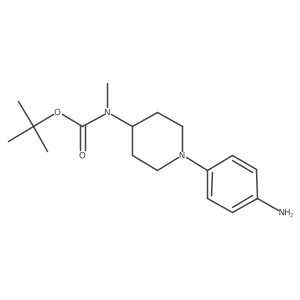 Tert-butyl (1-(4-aminophenyl)piperidin-4-yl)(methyl)carbamate Structure