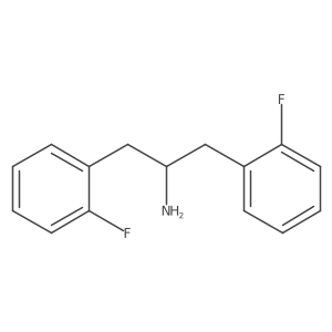 1,3-Bis(2-fluorophenyl)propan-2-amine Structure