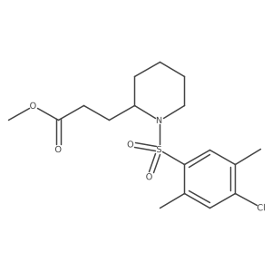Methyl 1-[(4-chloro-2,5-dimethylphenyl)sulfonyl]-2-piperidinepropanoate结构式