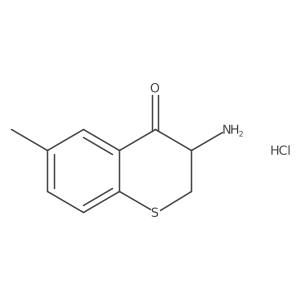 3-amino-6-methyl-3,4-dihydro-2H-1-benzothiopyran-4-one hydrochloride Structure