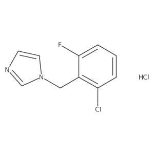 1-(2-chloro-6-fluorobenzyl)-1H-imidazole hydrochloride结构式