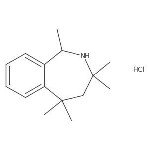 1,3,3,5,5-Pentamethyl-2,3,4,5-tetrahydro-1H-2-benzazepine hydrochloride Structure
