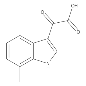 2-(7-Methyl-3-indolyl)-2-oxoacetic Acid Structure