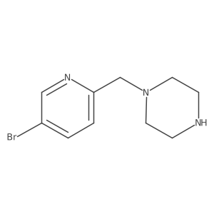 1-[(5-Bromopyridin-2-yl)methyl]piperazine结构式