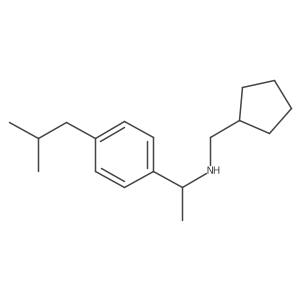 N-(Cyclopentylmethyl)-I+/--methyl-4-(2-methylpropyl)benzenemethanamine Structure