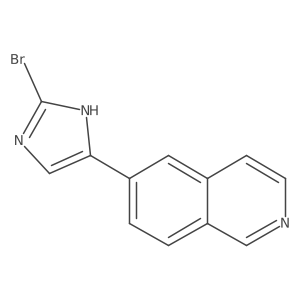 6-(2-bromo-1H-imidazol-5-yl)isoquinoline结构式