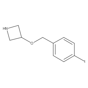 3-((4-Iodobenzyl)oxy)azetidine结构式