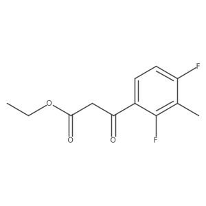 Ethyl (2,4-difluoro-3-methyl-benzoyl)-acetate结构式