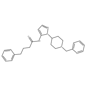 N-[1-[1-(2-Pyridinylmethyl)-4-piperidinyl]-1H-pyrazol-5-yl]benzenebutanamide结构式