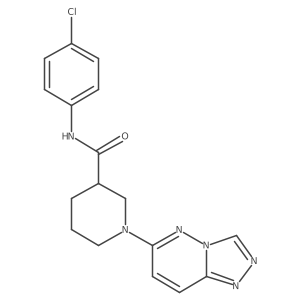 N-(4-chlorophenyl)-1-([1,2,4]triazolo[4,3-b]pyridazin-6-yl)piperidine-3-carboxamide结构式
