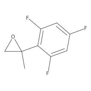 2-(2,4,6-Trifluorophenyl)-2-methyloxirane结构式