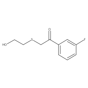 1-(3-Fluorophenyl)-2-[(2-hydroxyethyl)sulfanyl]ethan-1-one Structure