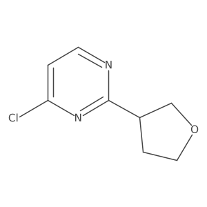 4-Chloro-2-(oxolan-3-yl)pyrimidine结构式