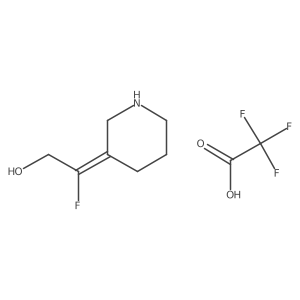 (2E)-2-Fluoro-2-piperidin-3-ylideneethanol;2,2,2-trifluoroacetic acid结构式